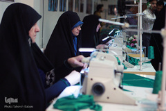 مراسم افتتاحیه کارگاه های دوخت لباس شیرخوارگان حسینی