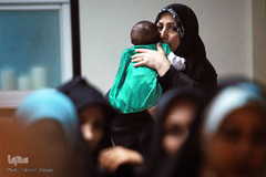 مراسم افتتاحیه کارگاه های دوخت لباس شیرخوارگان حسینی