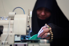 مراسم افتتاحیه کارگاه های دوخت لباس شیرخوارگان حسینی