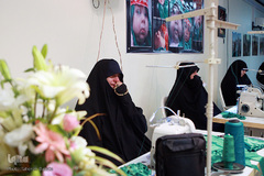 مراسم افتتاحیه کارگاه های دوخت لباس شیرخوارگان حسینی