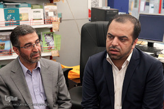  بازدید حمید رضا طیبی، رییس جهاد دانشگاهی از سی امین نمایشگاه بین المللی کتاب تهران