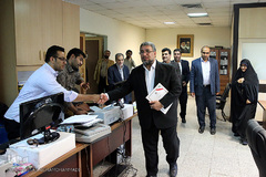 بازدید کریم نجفی برزگر، معاون فرهنگی دانشگاه پیام نور از سازمان فعالیتهای قرآنی دانشگاهیان کشور