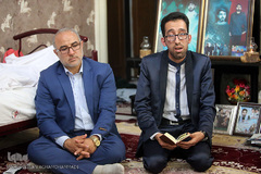 دیدار نمایندگان جامعه قرآنی با خانواده  شهید «مرتضی شکرانی»