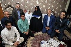 دیدار نمایندگان جامعه قرآنی با خانواده  شهید قرآنی «مرتضی شکرانی»