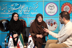 حضور اعضای تیم ملی جوانان بدمینتون بانوان در غرفه ایکنا