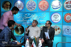 حضور محمد پنجعلی، پیشکسوت فوتبال در غرفه ایکنا