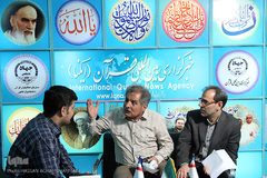 حضور محمد پنجعلی، پیشکسوت فوتبال در غرفه ایکنا