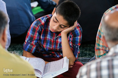 مراسم جزء خوانی قرآن کریم در حرم حضرت عبدالعظیم(ع)