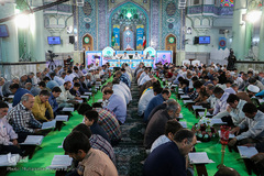 مراسم جزء خوانی قرآن کریم در حرم حضرت عبدالعظیم(ع)
