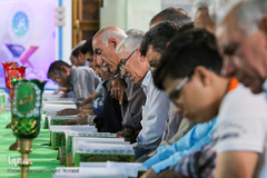 مراسم جزء خوانی قرآن کریم در حرم حضرت عبدالعظیم(ع)