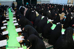 مراسم جزء خوانی قرآن کریم در حرم حضرت عبدالعظیم(ع)