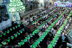 مراسم جزء خوانی قرآن کریم در حرم حضرت عبدالعظیم(ع)