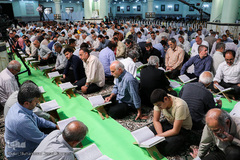 مراسم جزء خوانی قرآن کریم در حرم حضرت عبدالعظیم(ع)