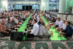 مراسم جزء خوانی قرآن کریم در حرم حضرت عبدالعظیم(ع)