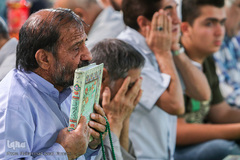 مراسم جزء خوانی قرآن کریم در حرم حضرت عبدالعظیم(ع)