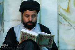 مراسم جزء خوانی قرآن کریم در حرم حضرت عبدالعظیم(ع)