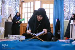 مراسم جزء خوانی قرآن کریم در حرم امام زاده حسن (ع)
