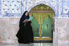 مراسم جزء خوانی قرآن کریم در حرم امام زاده حسن (ع)
