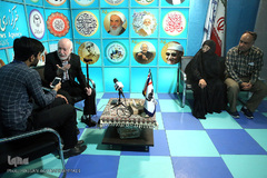 حضور استاد هوشنگ بادپا، پیشکسوت قرآنی در غرفه ایکنا