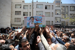 مراسم تشییع پیکر پاک مجاهد جانباز شهید حجت الاسلام سید «مهدی تقوی» از شهدای جنایت تروریستی مجلس 