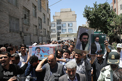 مراسم تشییع پیکر پاک مجاهد جانباز شهید حجت الاسلام سید «مهدی تقوی» از شهدای جنایت تروریستی مجلس 