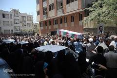 مراسم تشییع پیکر پاک مجاهد جانباز شهید حجت الاسلام سید «مهدی تقوی» از شهدای جنایت تروریستی مجلس 