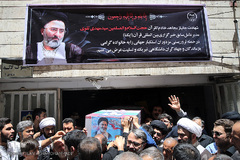 مراسم تشییع پیکر پاک مجاهد جانباز شهید حجت الاسلام سید «مهدی تقوی» از شهدای جنایت تروریستی مجلس 