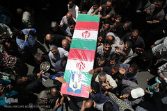 مراسم تشییع پیکر پاک مجاهد جانباز شهید حجت الاسلام سید «مهدی تقوی» از شهدای جنایت تروریستی مجلس 