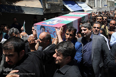 مراسم تشییع پیکر پاک مجاهد جانباز شهید حجت الاسلام سید «مهدی تقوی» از شهدای جنایت تروریستی مجلس 