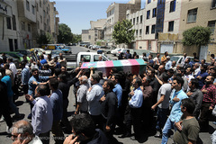 مراسم تشییع پیکر پاک مجاهد جانباز شهید حجت الاسلام سید «مهدی تقوی» از شهدای جنایت تروریستی مجلس 