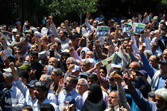 تشییع پیکر مطهر شهدای حادثه تروریستی تهران