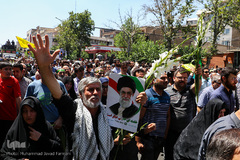 تشییع پیکر مطهر شهدای حادثه تروریستی تهران