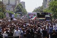 تشییع پیکر مطهر شهدای حادثه تروریستی تهران
