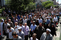 تشییع پیکر مطهر شهدای حادثه تروریستی تهران