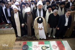 مراسم تشییع پیکر پاک مجاهد جانباز شهید حجت الاسلام سید «مهدی تقوی» از شهدای حادثه تروریستی مجلس در قم