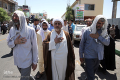 مراسم تشییع پیکر پاک مجاهد جانباز شهید حجت الاسلام سید «مهدی تقوی» از شهدای حادثه تروریستی مجلس در قم