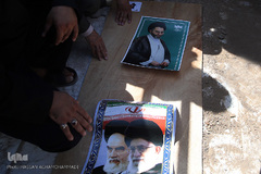 مراسم تدفین پیکر پاک مجاهد جانباز شهید حجت الاسلام سید «مهدی تقوی» از شهدای حادثه تروریستی مجلس در گلزار شهدای قم