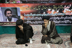 مراسم ترحیم شهید حجت الاسلام تقوی در قم