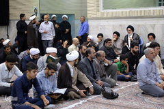 مراسم ترحیم شهید حجت الاسلام تقوی در قم