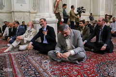 مراسم بزرگداشت شهدای حمله تروریستی تهران