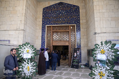 مراسم یادبود دو جهادگر شهید حادثه تروریستی مجلس