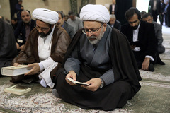 مراسم یادبود دو جهادگر شهید حادثه تروریستی مجلس