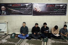 مراسم یادبود دو جهادگر شهید حادثه تروریستی مجلس