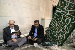 مراسم یادبود دو جهادگر شهید حادثه تروریستی مجلس