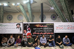 مراسم یادبود دو جهادگر شهید حادثه تروریستی مجلس