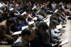 مراسم یادبود دو جهادگر شهید حادثه تروریستی مجلس