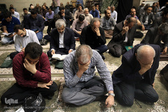 مراسم یادبود دو جهادگر شهید حادثه تروریستی مجلس