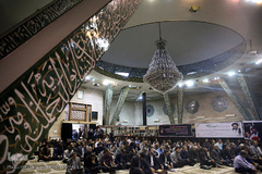 مراسم یادبود دو جهادگر شهید حادثه تروریستی مجلس