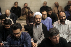 مراسم یادبود دو جهادگر شهید حادثه تروریستی مجلس