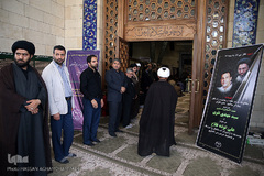 مراسم یادبود دو جهادگر شهید حادثه تروریستی مجلس